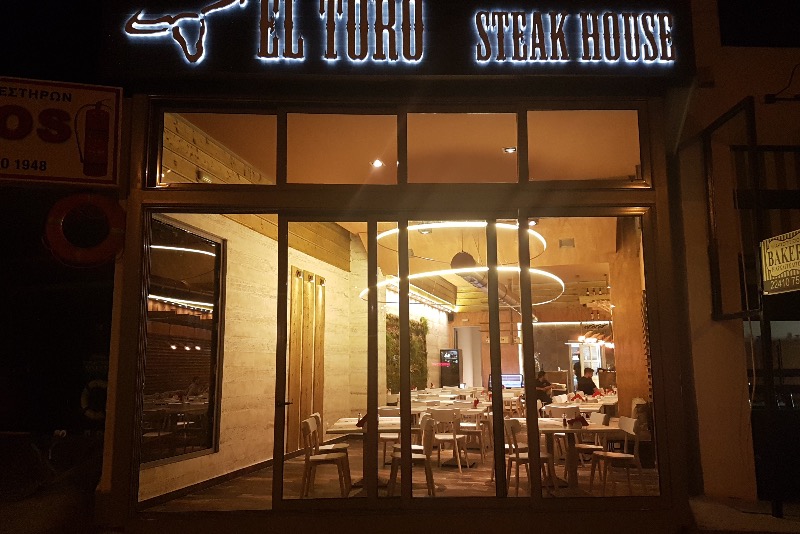 Churrasco Style Ribeye Black Angus Tomahawk Steak T-BONE Γάλακτος Sirloin Black Angus Φιλέτο Μοσχάρι beef fillet rodos meat restaurant εστιατοριο ροδος κρεας λιμανι